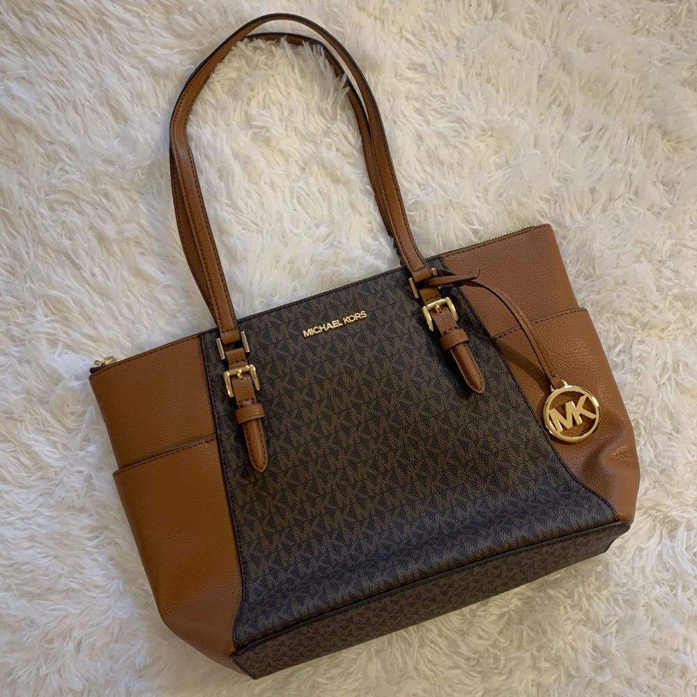 Michael Kors Large Zip-Top Bag, Never Used